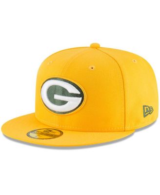 Men's New Era Green Bay Packers Omaha 59FIFTY Hat Gold