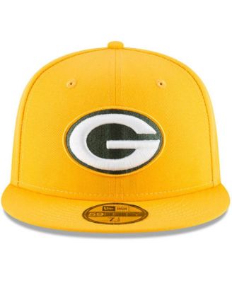 Men's New Era Green Bay Packers Omaha 59FIFTY Hat Gold