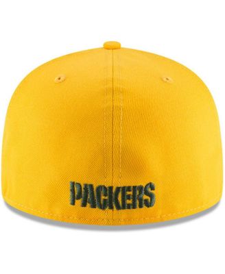 Men's New Era Green Bay Packers Omaha 59FIFTY Hat Gold