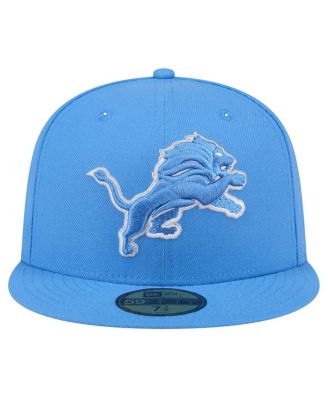 Men's New Era Detroit Lions Omaha 59FIFTY Fitted Hat Blue