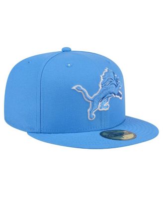 Men's New Era Detroit Lions Omaha 59FIFTY Fitted Hat Blue