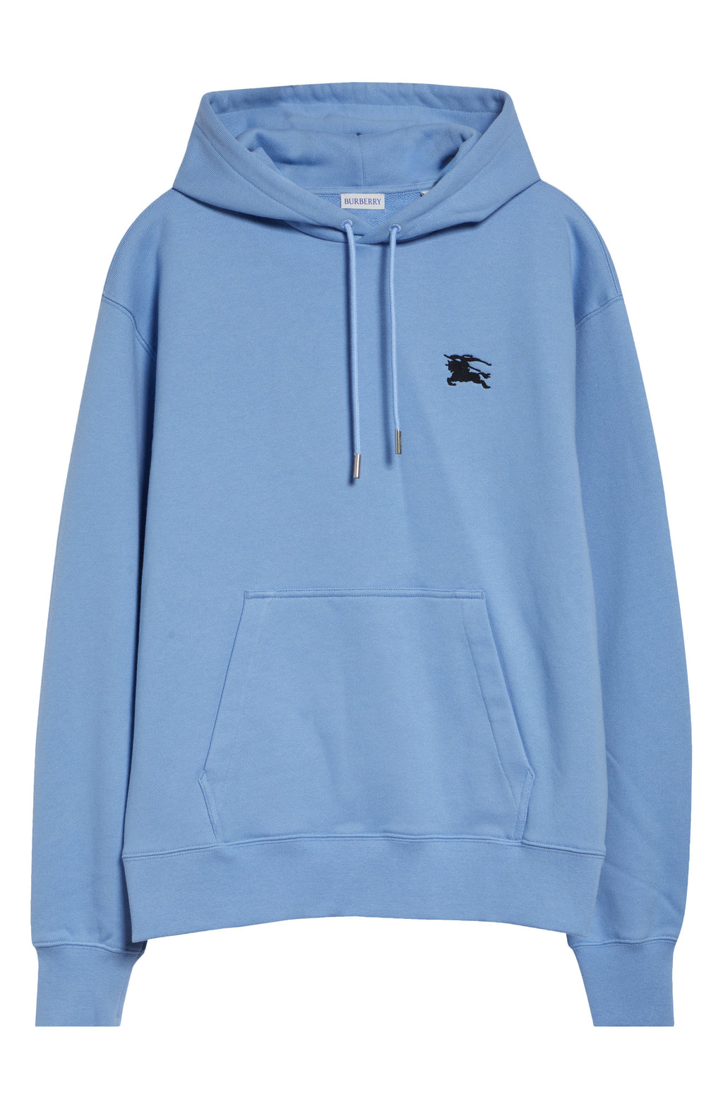 Men's Burberry Reilly EKD Stamp French Terry Hoodie Cornflower Blue