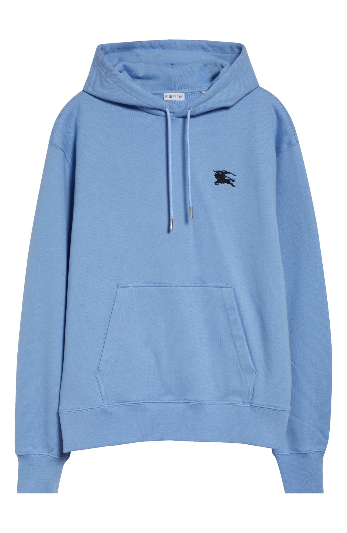 Men's Burberry Reilly EKD Stamp French Terry Hoodie Cornflower Blue