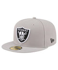 New Era Las Vegas Raiders 59FIFTY Fitted Hat Gray