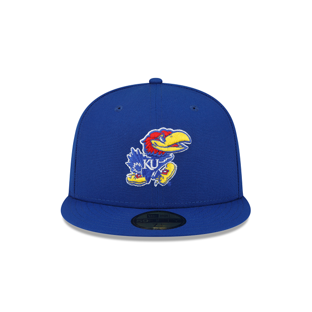 New Era Kansas Jayhawks 59FIFTY Fitted Hat Gray Black