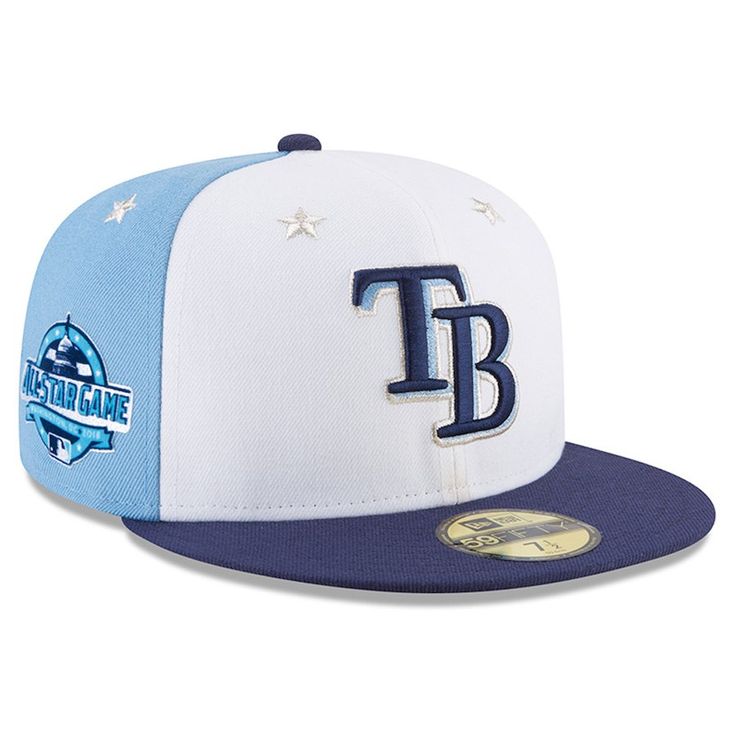 Men's Tampa Bay Rays New Era White/Blue 2018 MLB All-Star Game On-Field 59FIFTY Fitted Hat