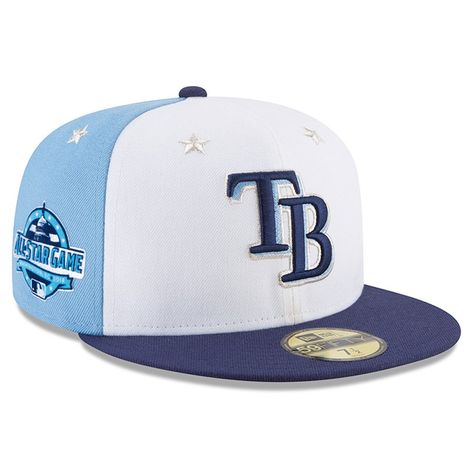 Men's Tampa Bay Rays New Era White/Blue 2018 MLB All-Star Game On-Field 59FIFTY Fitted Hat