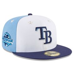 Men's Tampa Bay Rays New Era White/Blue 2018 MLB All-Star Game On-Field 59FIFTY Fitted Hat