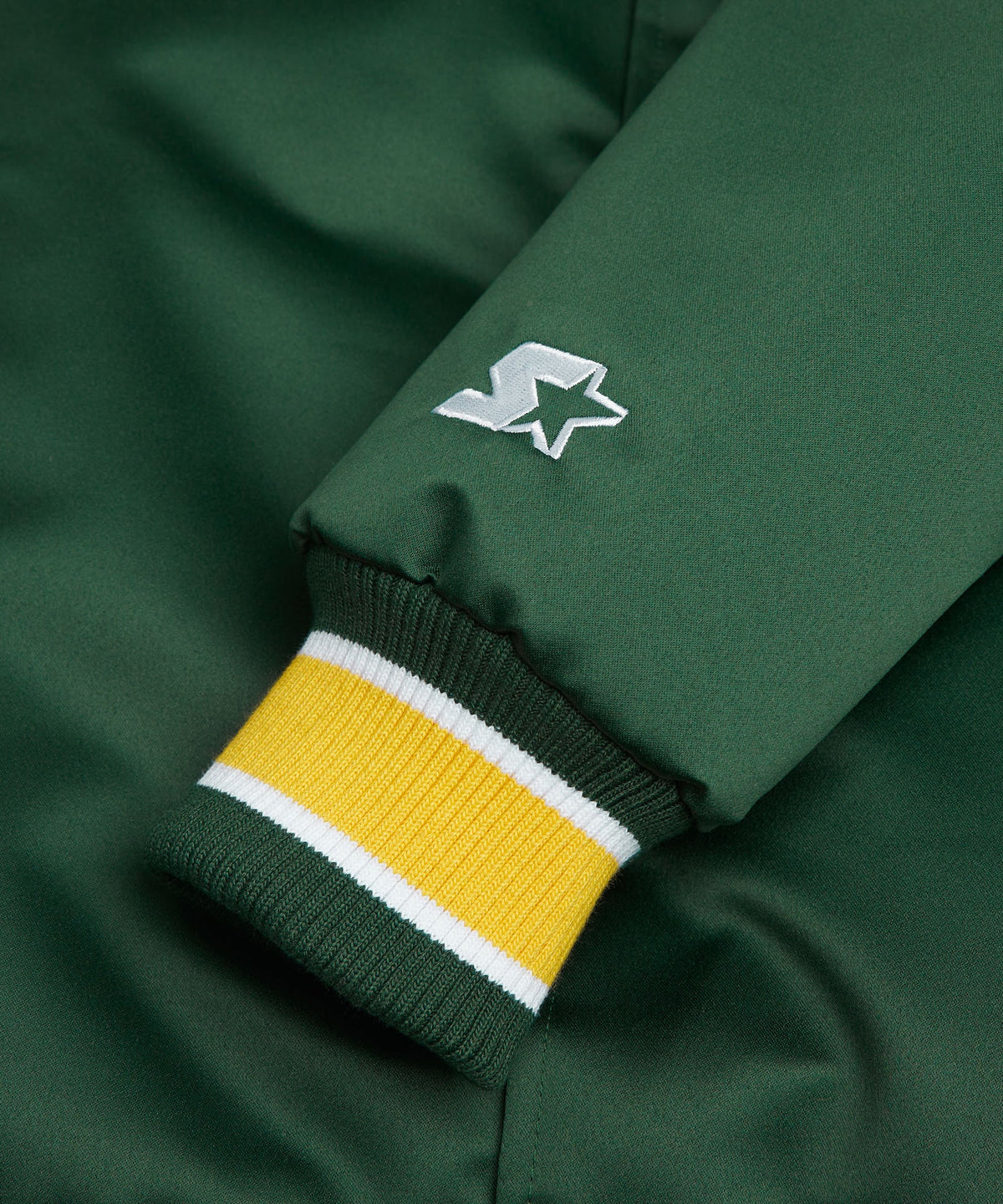 Men's HOMAGE x Starter Athletics Heavyweight Satin Jacket Green