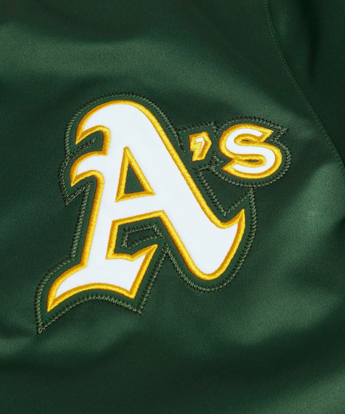 Men's HOMAGE x Starter Athletics Heavyweight Satin Jacket Green