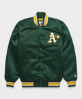 Men's HOMAGE x Starter Athletics Heavyweight Satin Jacket Green