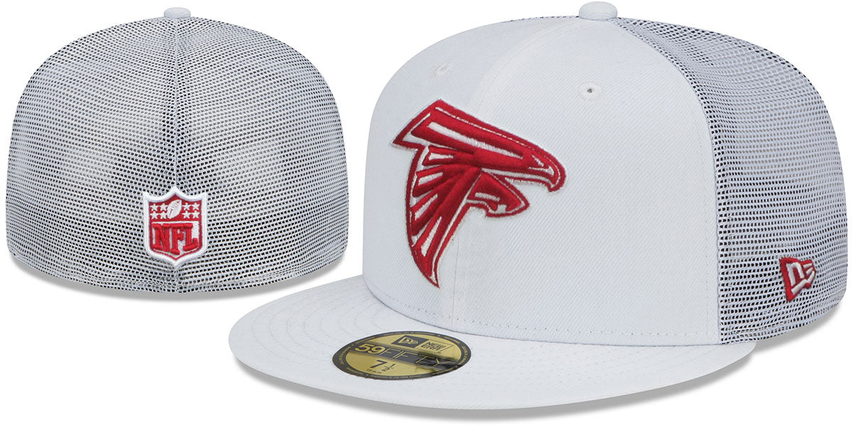 Men's New Era Atlanta Falcons TEAM-BASIC TRUCKER White 59FIFTY Fitted Hat