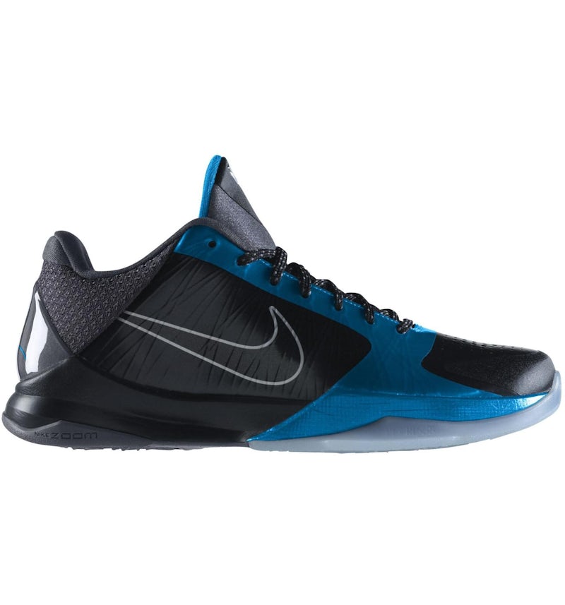 Nike Kobe 5 Dark Knight Black Dark Grey-Neptune Blue 386429-001