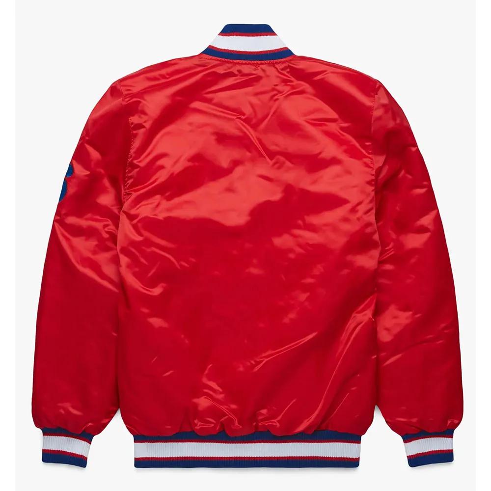 Philadelphia 76ers Starter Satin Bomber Jacket