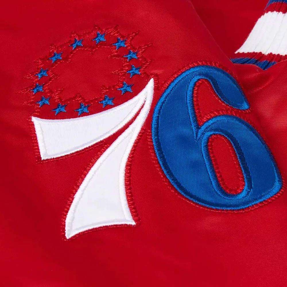 Philadelphia 76ers Starter Satin Bomber Jacket