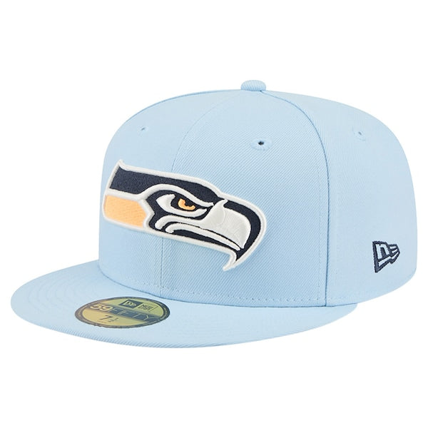 New Era Seattle Seahawks Coastal Blue 59FIFTY Fitted Hat