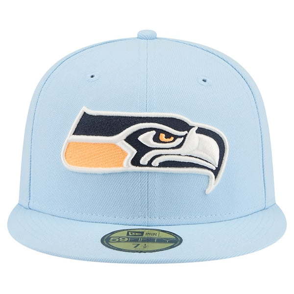 New Era Seattle Seahawks Coastal Blue 59FIFTY Fitted Hat