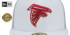 Men's New Era Atlanta Falcons TEAM-BASIC TRUCKER White 59FIFTY Fitted Hat