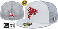 Men's New Era Atlanta Falcons TEAM-BASIC TRUCKER White 59FIFTY Fitted Hat