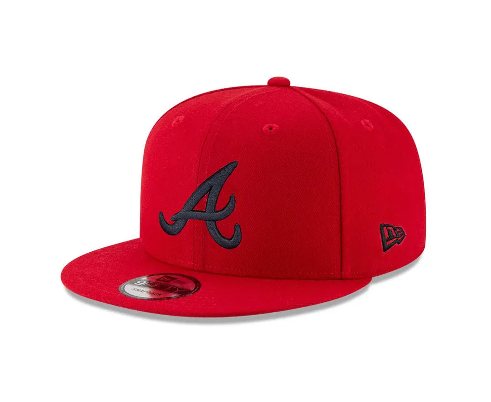 Atlanta Braves New Era Red and Black Collection 59FIFTY Fitted Hat