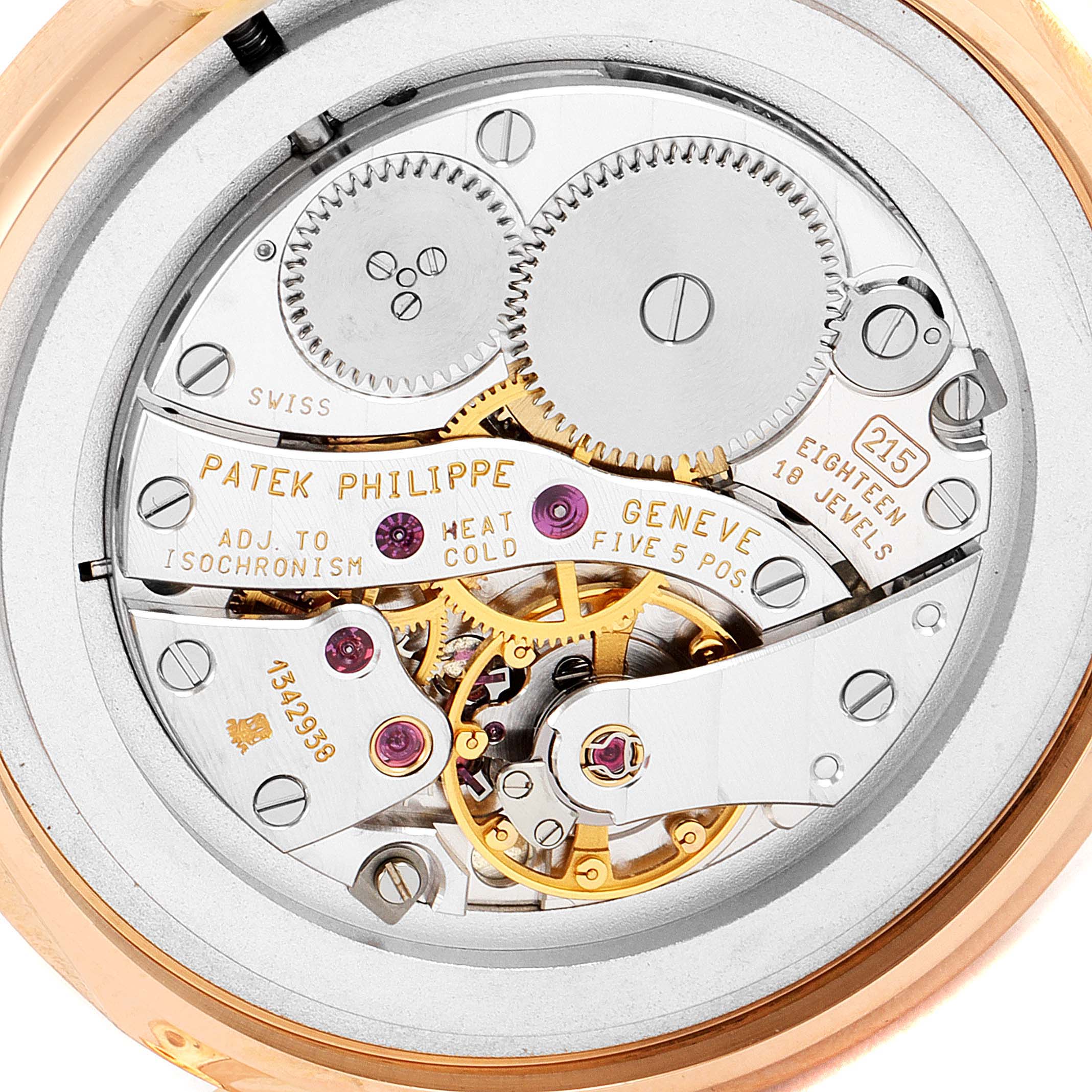 Men's Patek Philippe Calatrava Rose Gold Diamond Watch 5006R