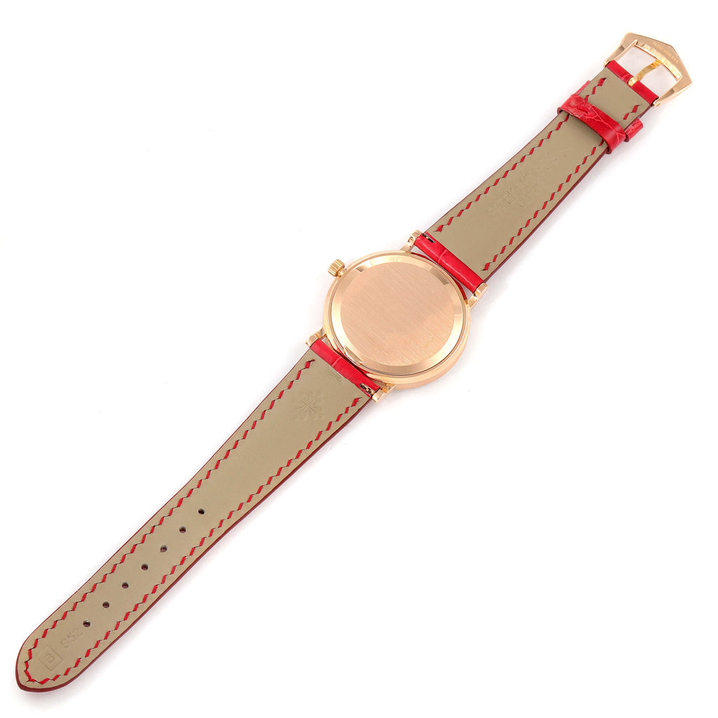 Men's Patek Philippe Calatrava Rose Gold Diamond Watch 5006R
