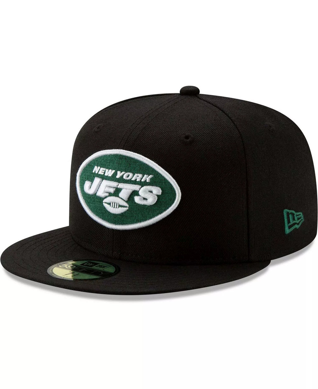 New York Jets Baseball Cap Era NFL Team 59FIFTY Fitted Hat - Black - NEW