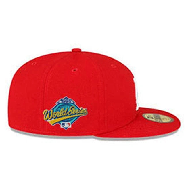 New Cleveland Indians Red 1995 World Series Men's 59FIFTY Fit Cap - 5950 Cap