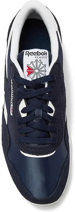 Men's Reebok Classic Nylon 100009276 Running Shoes Navy White New 100% Original