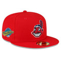 New Cleveland Indians Red 1995 World Series Men's 59FIFTY Fit Cap - 5950 Cap