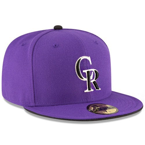New Era Colorado Rockies Purple Fitted Hat MLB Authentic 2017 On Field ALT2 Cap