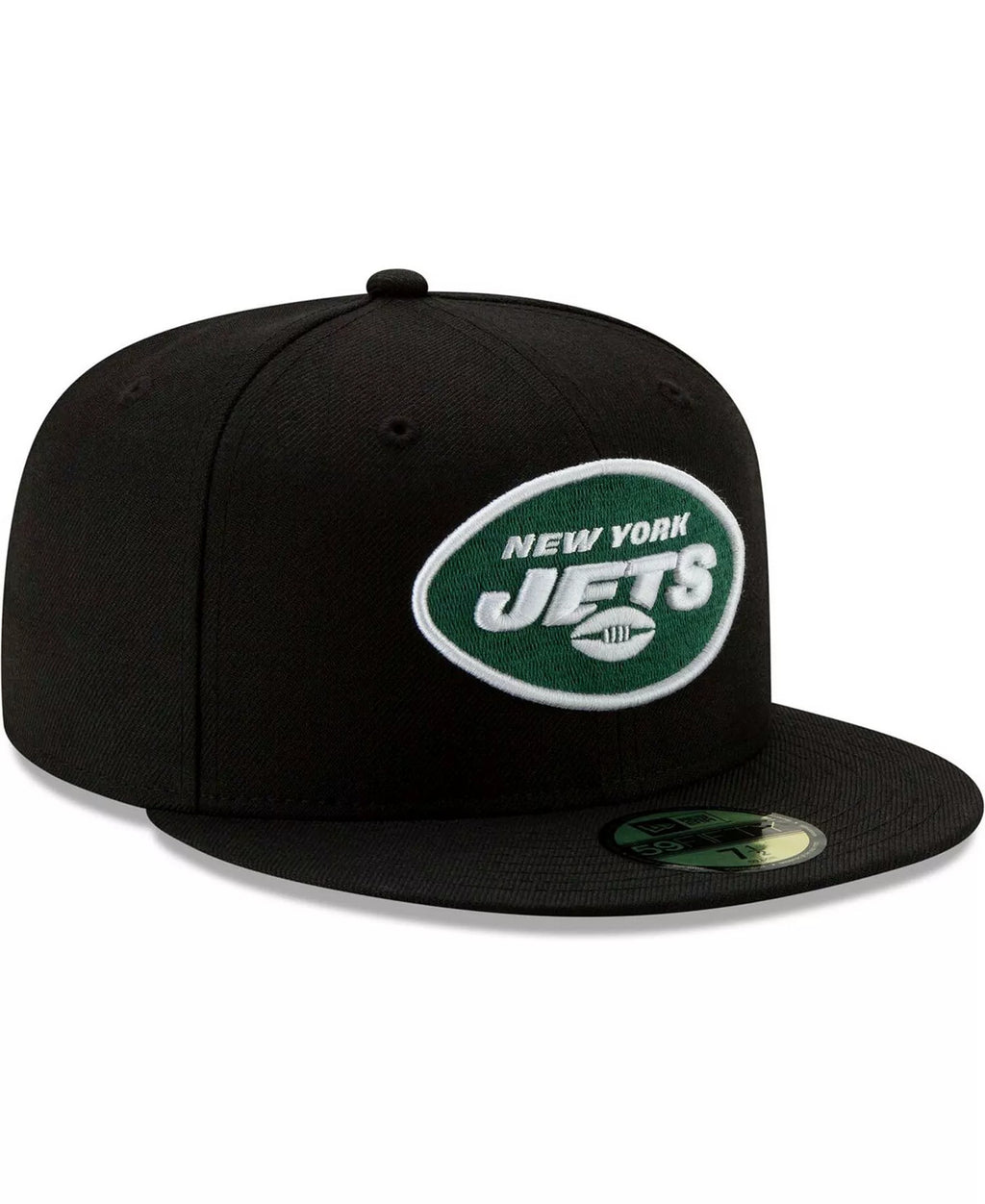 New York Jets Baseball Cap Era NFL Team 59FIFTY Fitted Hat - Black - NEW