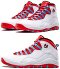 310805-114 Jordan Air Jordan 10 Retro Chicago Flag White/University Blue.