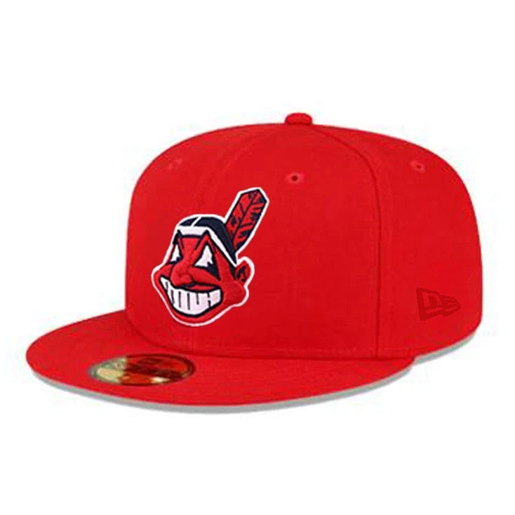 New Cleveland Indians Red 1995 World Series Men's 59FIFTY Fit Cap - 5950 Cap