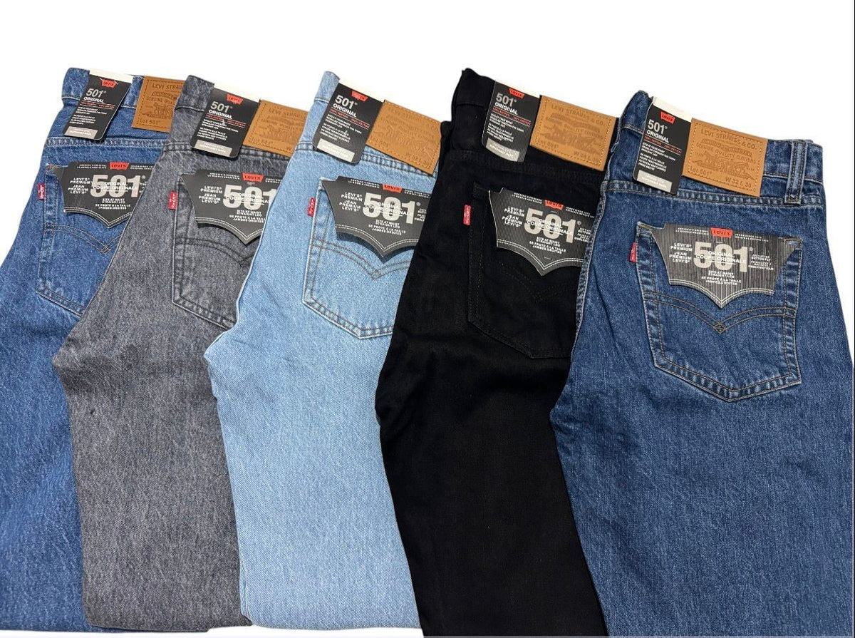 Levi’s 501 Men’s Denim Jeans Original Fit Straight Leg Casual L30 L32