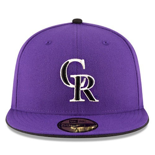 New Era Colorado Rockies Purple Fitted Hat MLB Authentic 2017 On Field ALT2 Cap