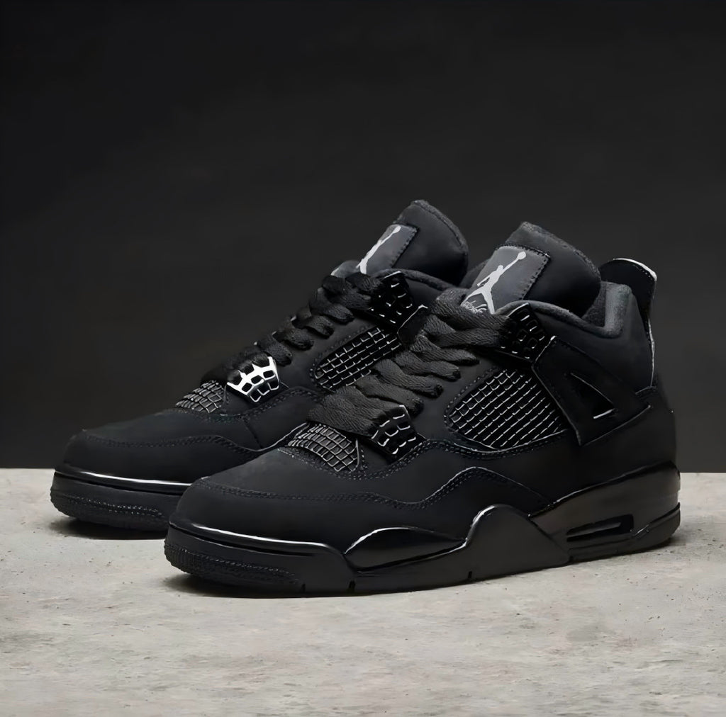 Jordan 4 "Black Cat" Men's Retro Basketball Shoes Mid Top US 2025