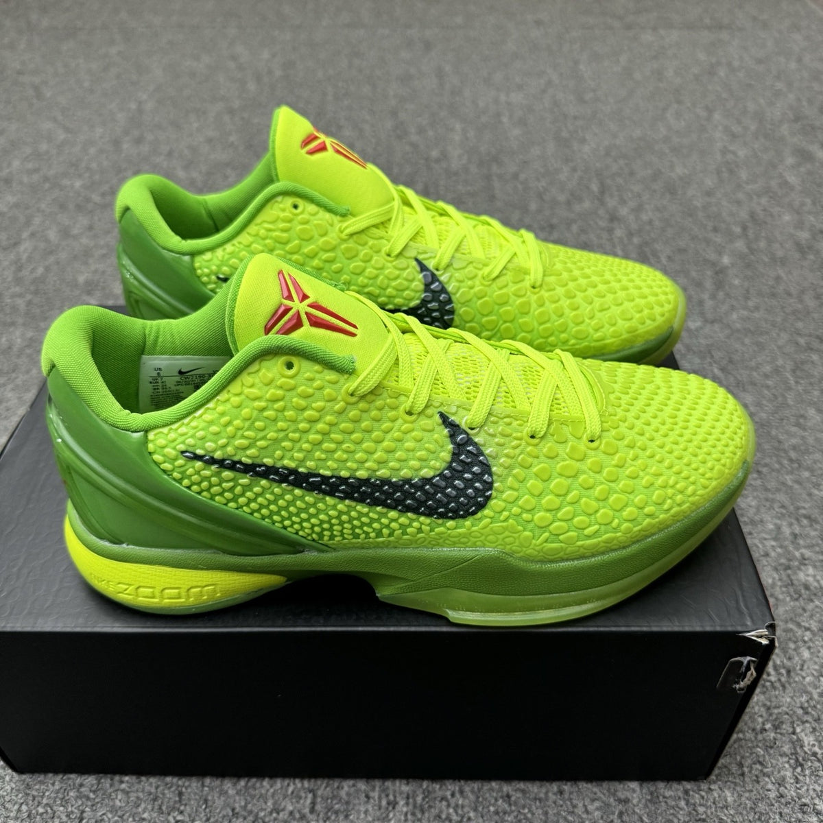 CW2190-300 NK Zoom Kobe 6 Protro Low Grinch 2020 Reverse Men's Size 4-14