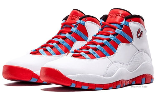 310805-114 Jordan Air Jordan 10 Retro Chicago Flag White/University Blue.