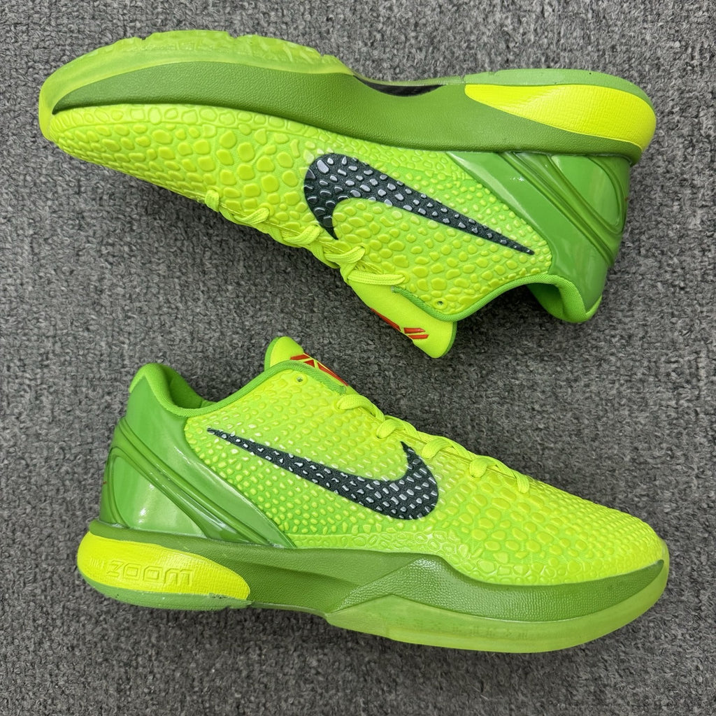 CW2190-300 NK Zoom Kobe 6 Protro Low Grinch 2020 Reverse Men's Size 4-14