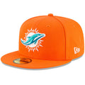 Men's Miami Dolphins New Era Orange 59FIFTY Fitted Hat