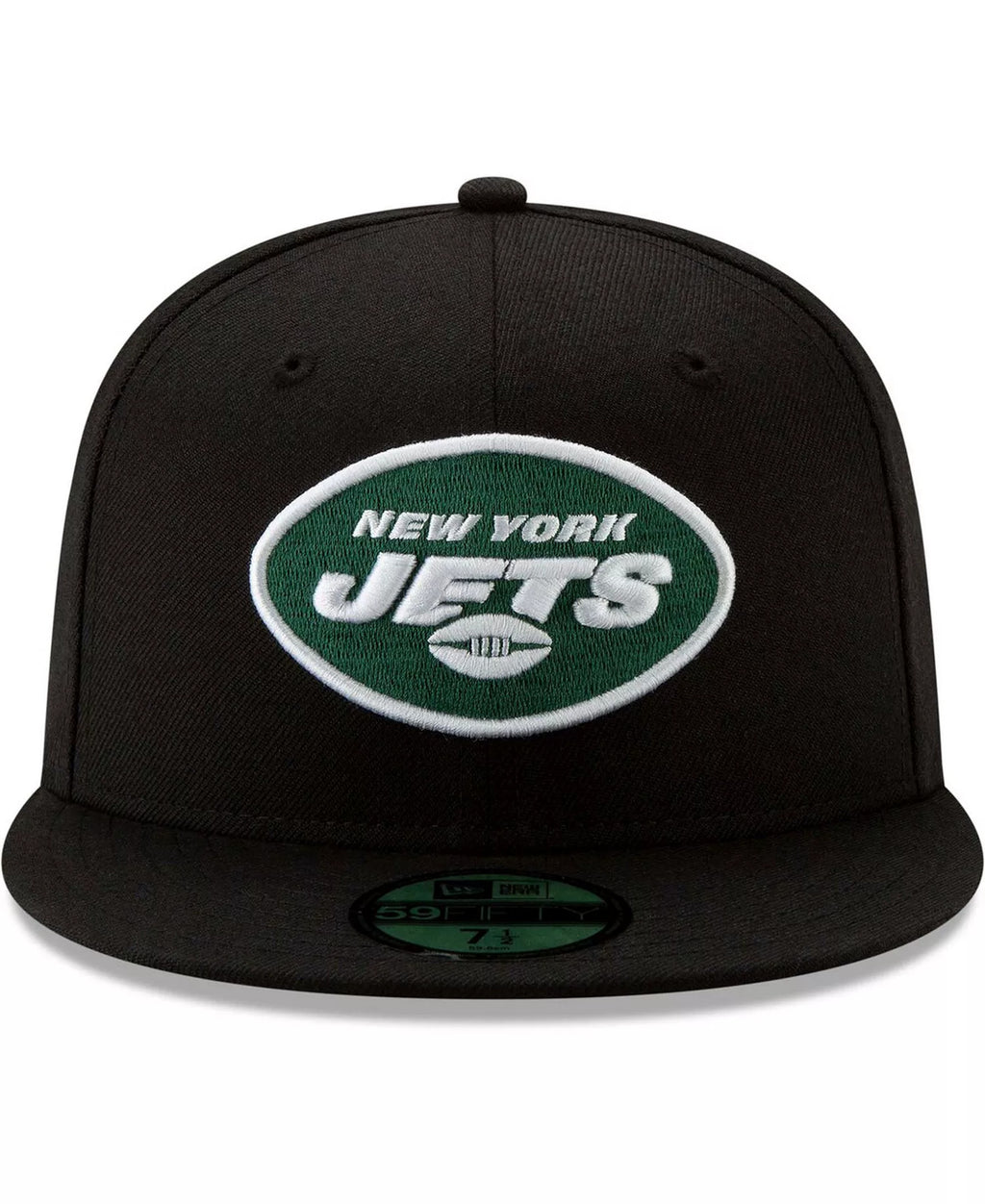 New York Jets Baseball Cap Era NFL Team 59FIFTY Fitted Hat - Black - NEW