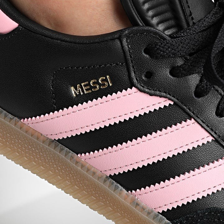 Adidas Messi Samba Men’s Black Sneaker Athletic Shoe Footwear Soccer #845