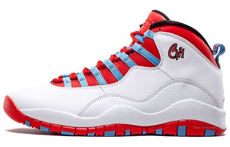310805-114 Jordan Air Jordan 10 Retro Chicago Flag White/University Blue.