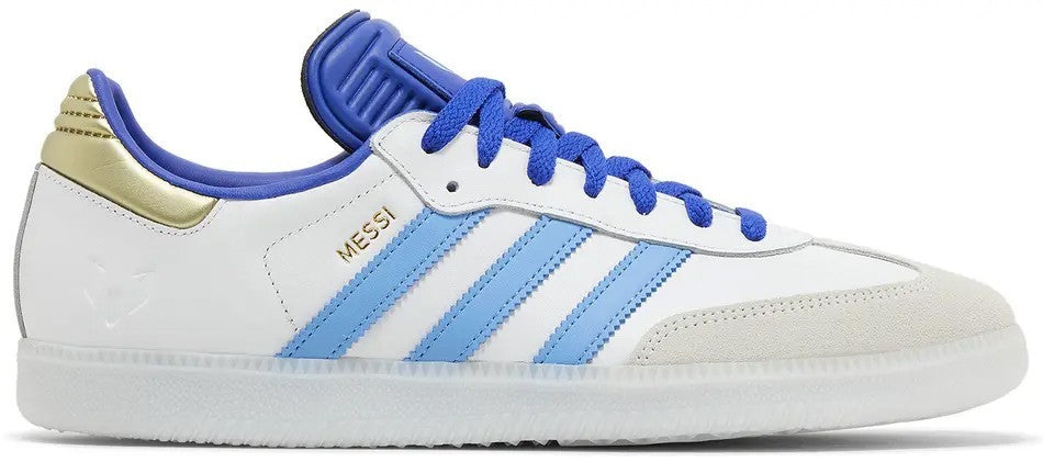 Lionel Messi x adidas Samba Indoor Spark Gen10s .