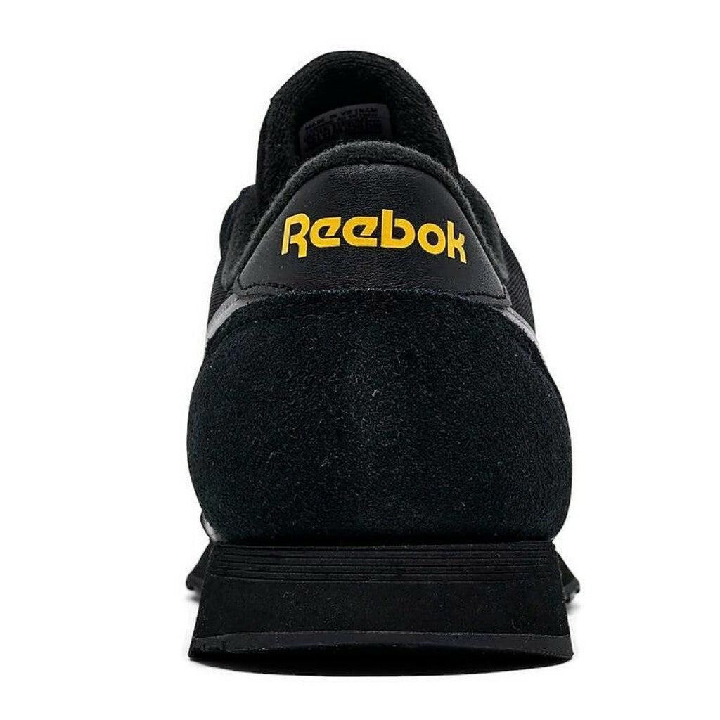 NEW Reebok Classic NYLON BLACK GREY YELLOW Men's Sneakers US Sizes 7-14 NIB