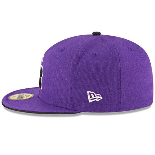 New Era Colorado Rockies Purple Fitted Hat MLB Authentic 2017 On Field ALT2 Cap